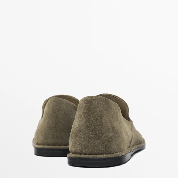 Massimo Dutti brand Soft Loafer in Khaki - Picture 5 of 6